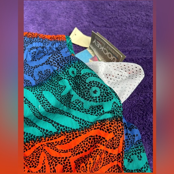 Vintage Jockey Bold Print Pocket Swim Shorts 😎 - Picture 3 of 8